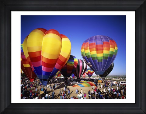 Framed Hot air balloons at the Albuquerque International Balloon Fiesta, Albuquerque, New Mexico, USA Print