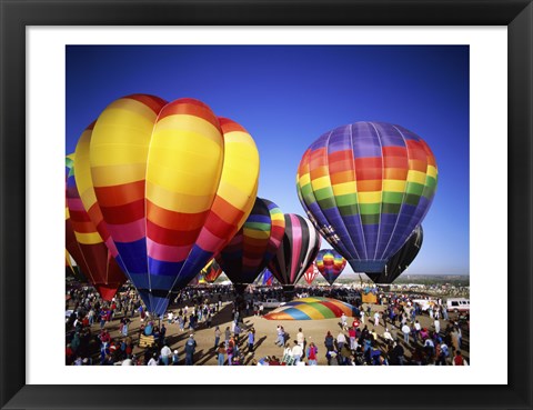 Framed Hot air balloons at the Albuquerque International Balloon Fiesta, Albuquerque, New Mexico, USA Print