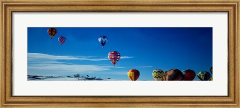 Framed Hot Air Balloons New Mexico USA Print