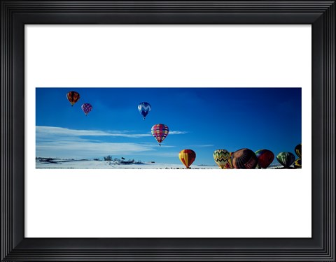 Framed Hot Air Balloons New Mexico USA Print