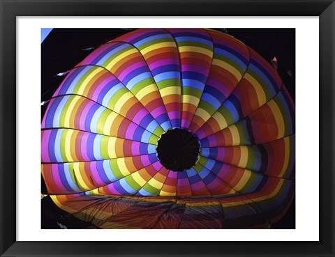 Framed Close-up of hot air balloon, Albuquerque International Balloon Fiesta, Albuquerque, New Mexico, USA Print