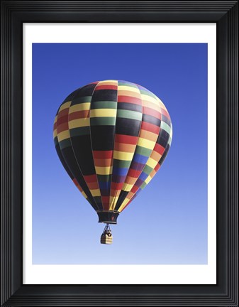 Framed Low angle view of a hot air balloon rising, Albuquerque, New Mexico, USA Print