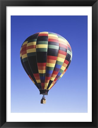 Framed Low angle view of a hot air balloon rising, Albuquerque, New Mexico, USA Print