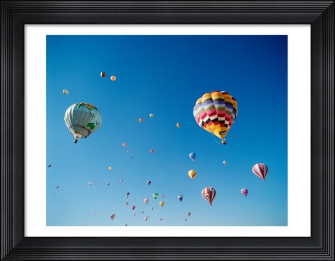 Framed Hot Air Balloons in New Mexico Print
