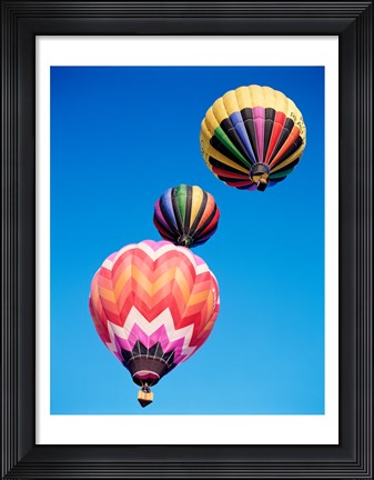 Framed Different Angles of Hot Air Balloons Print