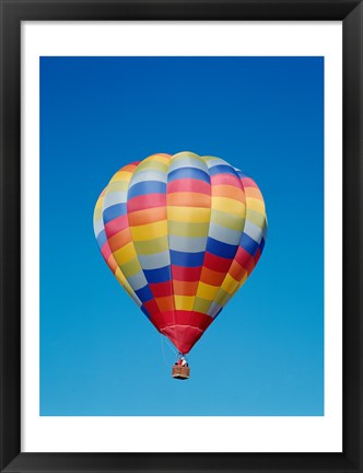 Framed Low angle view of a hot air balloon in the sky, Albuquerque, New Mexico, USA Print