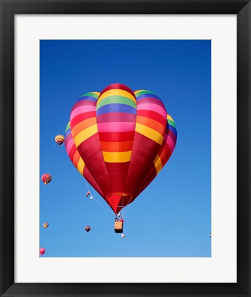 Framed Close up of a Hot Air Balloon Print