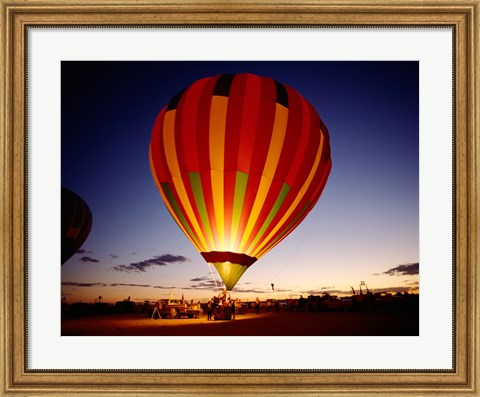 Framed Low angle view of a hot air balloon taking off, Albuquerque, New Mexico, USA Print