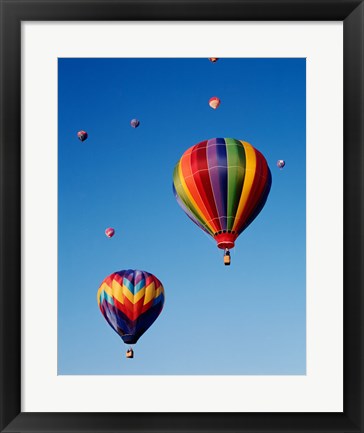 Framed Hot Air Balloons Going Up, Up and Away Print