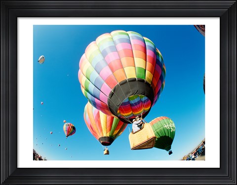 Framed Goodbye Hot Air Balloons! Print