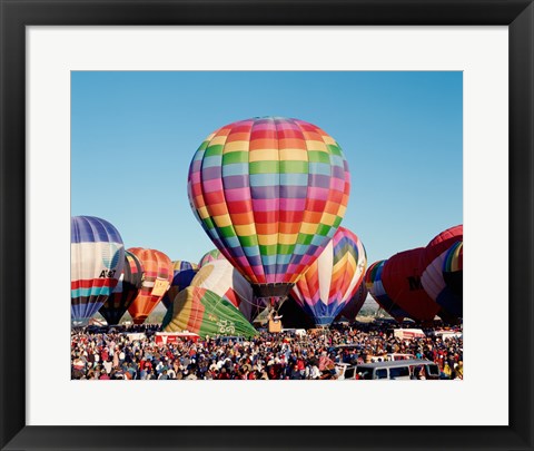 Framed Hot air balloons at Albuquerque Balloon Fiesta, Albuquerque, New Mexico, USA Print