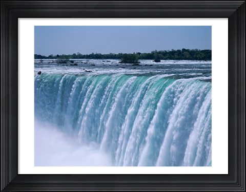 Framed Close-up of a waterfall, Niagara Falls, Ontario, Canada Print