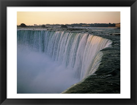 Framed High angle view of a waterfall, Niagara Falls, Ontario, Canada Print