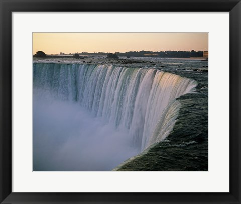 Framed High angle view of a waterfall, Niagara Falls, Ontario, Canada Print