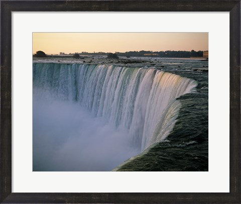 Framed High angle view of a waterfall, Niagara Falls, Ontario, Canada Print