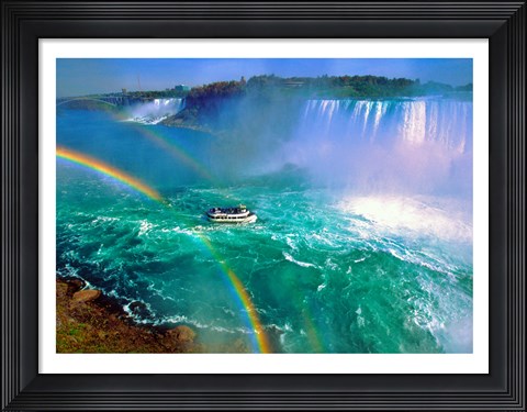 Framed Horseshoe Falls Niagara Falls Ontario, Canada Print