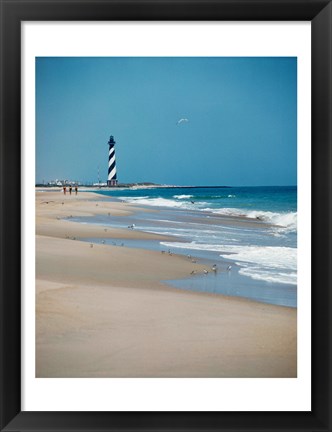 Framed Cape Hatteras Lighthouse Cape Hatteras National Seashore North Carolina USA Prior to 1999 Relocation Print