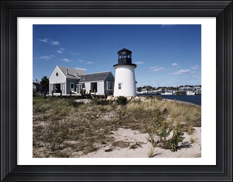 Framed Lewis Bay Replica Lighthouse Hyannis Massachusetts USA Print