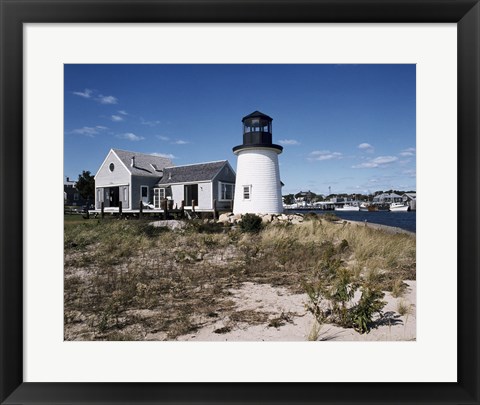 Framed Lewis Bay Replica Lighthouse Hyannis Massachusetts USA Print