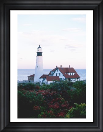 Framed Portland Head Lighthouse Cape And Field Elizabeth Maine USA Print