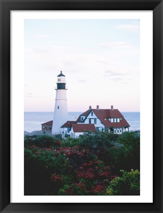 Framed Portland Head Lighthouse Cape And Field Elizabeth Maine USA Print