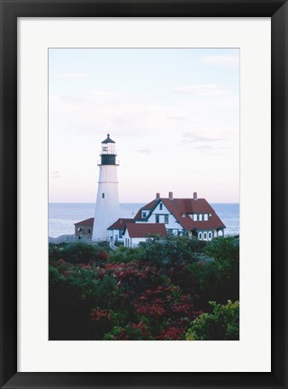 Framed Portland Head Lighthouse Cape And Field Elizabeth Maine USA Print