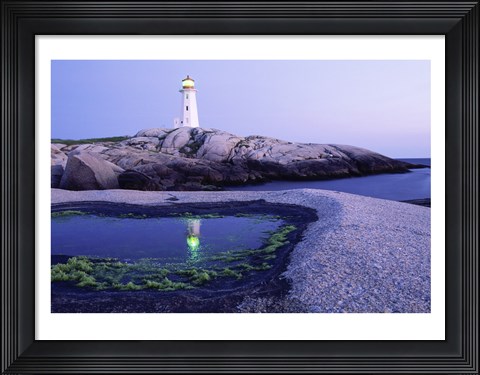 Framed Peggy&#39;s Cove Lighthouse, Peggy&#39;s Cove, Nova Scotia, Canada Print