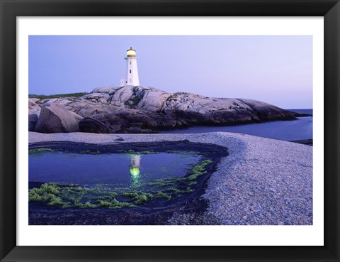 Framed Peggy&#39;s Cove Lighthouse, Peggy&#39;s Cove, Nova Scotia, Canada Print