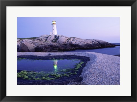 Framed Peggy&#39;s Cove Lighthouse, Peggy&#39;s Cove, Nova Scotia, Canada Print