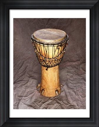 Framed Djembe Drum West Africa Print