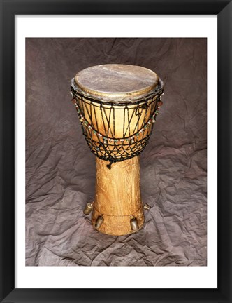 Framed Djembe Drum West Africa Print