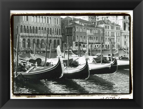 Framed Waterways of Venice X Print