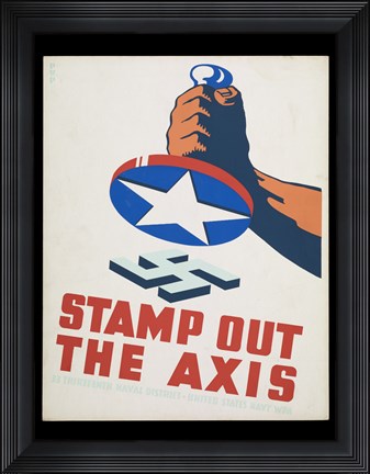 Framed Stamp Out the Axis Print