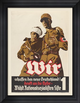Framed National Socialist Print