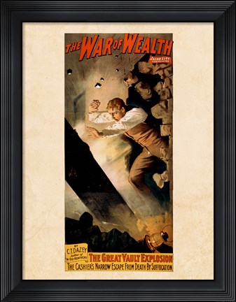 Framed War of Wealth Print