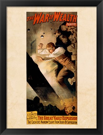 Framed War of Wealth Print