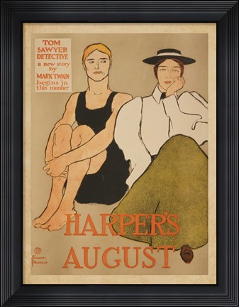 Framed Harper&#39;s August Print