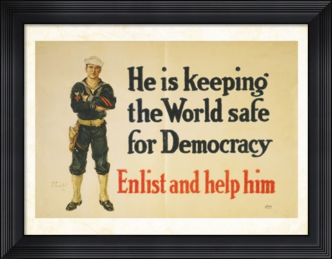 Framed Keeping the World Safe Print