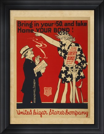 Framed Liberty Bonds Print