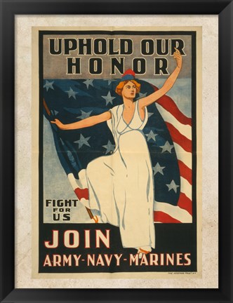 Framed Uphold Our Honor Print