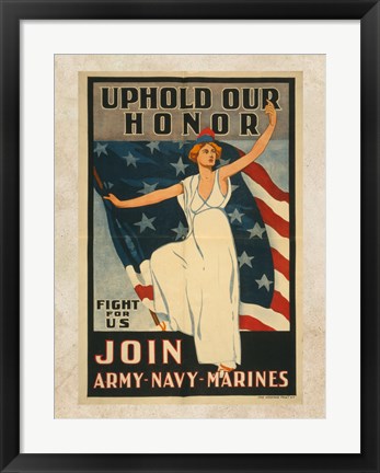 Framed Uphold Our Honor Print