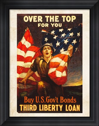 Framed Over the Top US Government Bonds Print