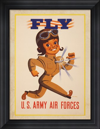 Framed Fly U.S. Army Air Forces Print