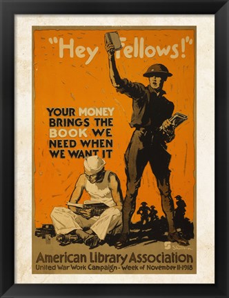Framed American Library Association Print