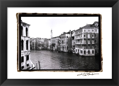 Framed Waterways of Venic XII Print