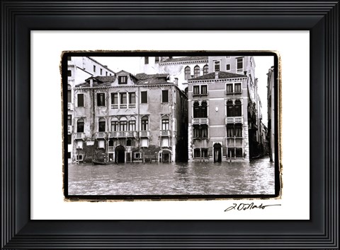 Framed Waterways of Venice XVI Print