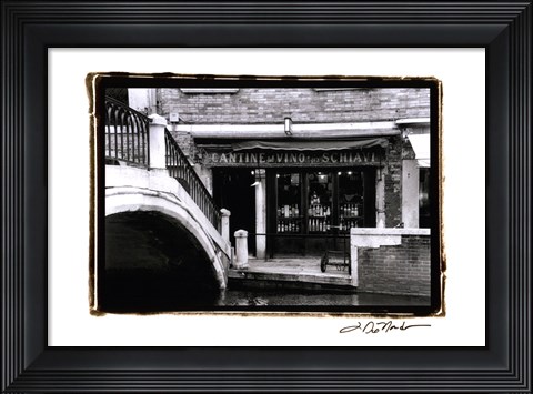 Framed Venetian Stroll I Print