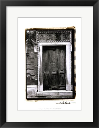 Framed Doors of Venice I Print