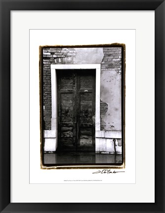 Framed Doors of Venice III Print