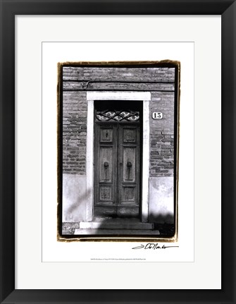 Framed Doors of Venice IV Print